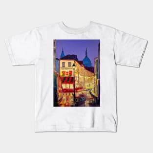 Night on the streets of Paris Kids T-Shirt